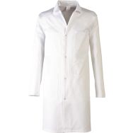 Blouse de travail en coton blanc avec 2 poches basses