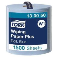 Bobine d'essuyage Tork Basic - 1500 formats Bleu