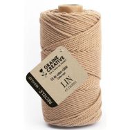 Bobine de 100m de coton câblé recyclé 2mm - Lin