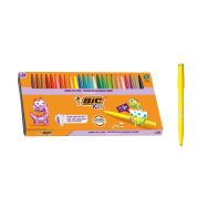 Boîte 24 feutres grosse pointe Visacolor Bic