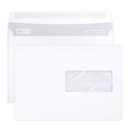 Boite 500 enveloppes auto.adh 162x229 fen45x100 90g ass°2