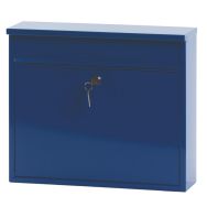 Boîte aux lettres murale hauteur 31,5 cm bleu