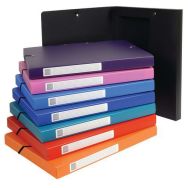 Boîte de classement Exabox polypropylène opaque - Assortis - Dos 2.5 cm - Lot de 8