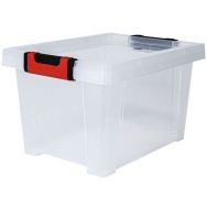 Boîte de rangement avec couvercle Clipstock - 15l