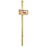 Borne Toutoubois avec distributeur sachet rouleau - bois