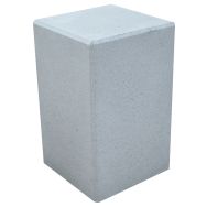 Borne CARRY carrée béton - gris sablé