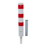 Borne d arrêt amovible avec blocage triangulaire-Blanc/Rouge