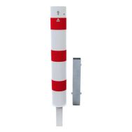 Borne d arrêt amovible avec serrure profilée - Blanc/Rouge
