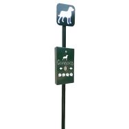 Borne de propreté - vert RAL 6009 - Manutan Expert