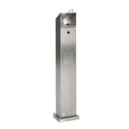 Borne gel et savon avec poubelle - HDS115 - inox - VAR
