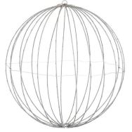 Boule décorative blanche 400led IP44 avec minuterie - d60cm