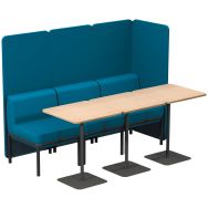 Box Lotua 3 chauffeuses tissu enduit PVC Ginkgo _ - Sokoa