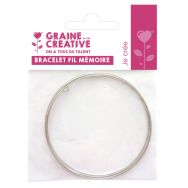 Bracelet fil mémoire acier, 5 tours