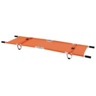 Brancard pliant en 4 sur la longueur et la largeur avec housse orange
