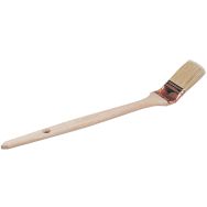 Brosse à radiateur coudée sur plat - Manche en bois