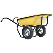 Brouette - Capacité 160 L - Force 250 kg 2 roues gonflables