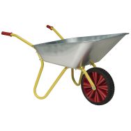 Brouette de jardin cuve galvanisée 100 L/150 kg - Roue flexlite 16''