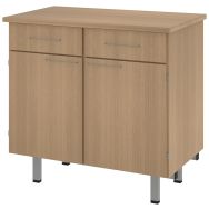 Buffet Viva 2 portes 2 tiroirs sans serrure - Rodet