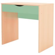Bureau Ala's avec tiroir bouleau/vert 80 x 47,5 x 76 cm