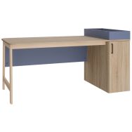 Bureau Blois pied caisson à droite 1 porte - Enond Mobilier