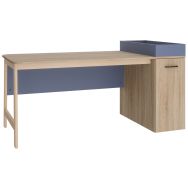 Bureau Blois pied caisson à droite tiroir - Enond Mobilier