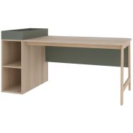 Bureau Blois pied caisson ouvert à gauche - Enond Mobilier