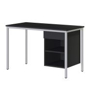 Bureau CHATEL 120x60cm caisson ouvert tiroir - Enond Mobilier