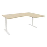 Bureau IDEA TUB asymétrique retour droite 180cm - Quadrifoglio