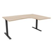 Bureau réglable IDEA asymétrique retour à droite 180cm - Quadrifoglio