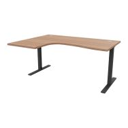 Bureau réglable IDEA asymétrique retour à gauche 160cm - Quadrifoglio