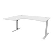 Bureau réglable IDEA asymétrique retour à gauche 180cm - Quadrifoglio