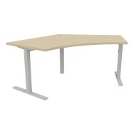 Bureau IDEA symétrique 120 + 1 pied soutien fixe - Quadrifoglio