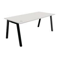 Bureau Partage 180 x 80 cm Blanc / Noir