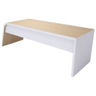 Bureau Sumba voile fond pied vertical à gauche - Enond Mobilier