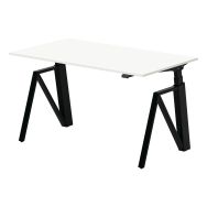 Bureau assis-debout Théo plateau mélaminé - Makiba