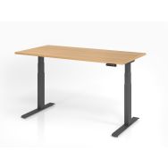 Bureau assis-debout XDKB - Plateau chêne - 160x80 cm - Hammerbacher
