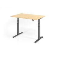 Bureau assis-debout série XDLR - 120x80 cm - Hammerbacher