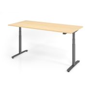 Bureau assis-debout série XDLR - 180x80 cm - Hammerbacher