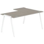 Bureau asymétrique Gary prof 120 cm retour à gauche - MBA