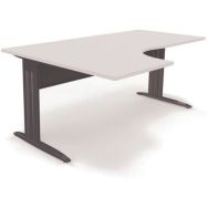 Bureau compact 90 degrés asymétrique L.160 cm Idol - Eol