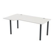 Bureau compact Tubo gauche retour 100 cm - MBA