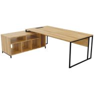 Bureau direction Stricto + meuble à gauche - Buronomic