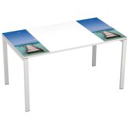 Bureau droit 180x80cm plateau Décor Easy Office - Meet By Paperflow