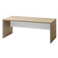 Bureau droit Allegra 200 x 90 cm coloris orme/blanc