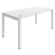 Bureau droit Astro Arche 140x80 Blanc/Blanc