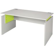 Bureau droit Linéo blanc - Simmob