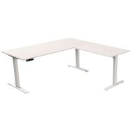Bureau électrique 180 cm Blanc avec retour 100 cm Move 3