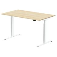 Bureau ergonomique électrique Max Eco réglable en hauteur pièt. blanc