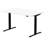 Bureau ergonomique électrique Max Eco réglable en hauteur pièt. noir