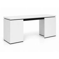 Bureau reconditionné - 160 x 80 cm - Pieds Panneau - Tecno